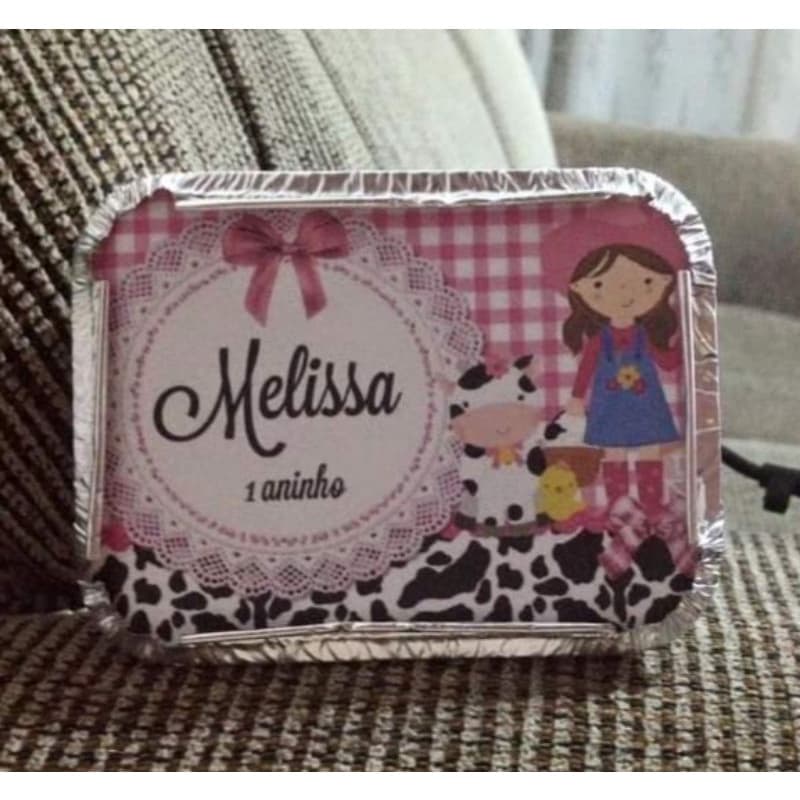 10 Marmitinhas P personalizada - Fazendinha - todos os temas