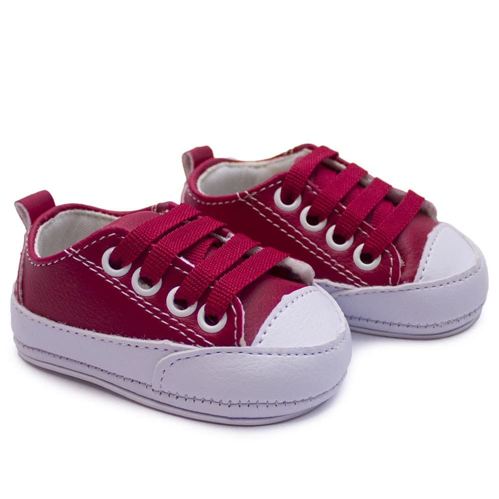 Tênis de Bebê Cla-Cle Vermelho