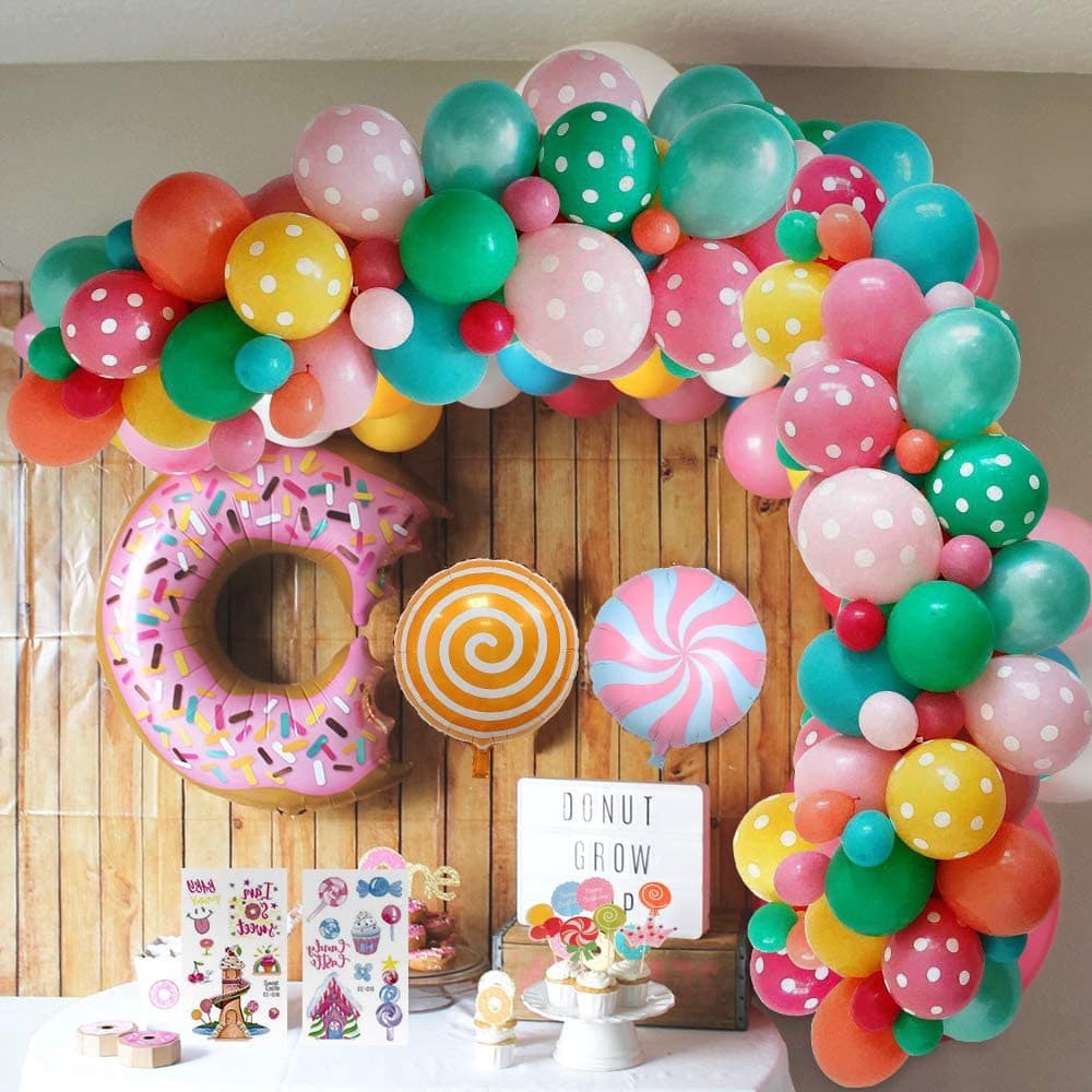 Doces paraíso decorações de festa de aniversário suprimentos de festa de aniversário feliz aniversário Banner doces Donu