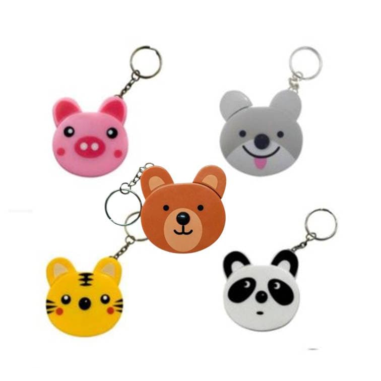 Fita Métrica Trena Panda Tigre Cachorro Porco Chaveiro - 150cm - Patchwork Modelagem