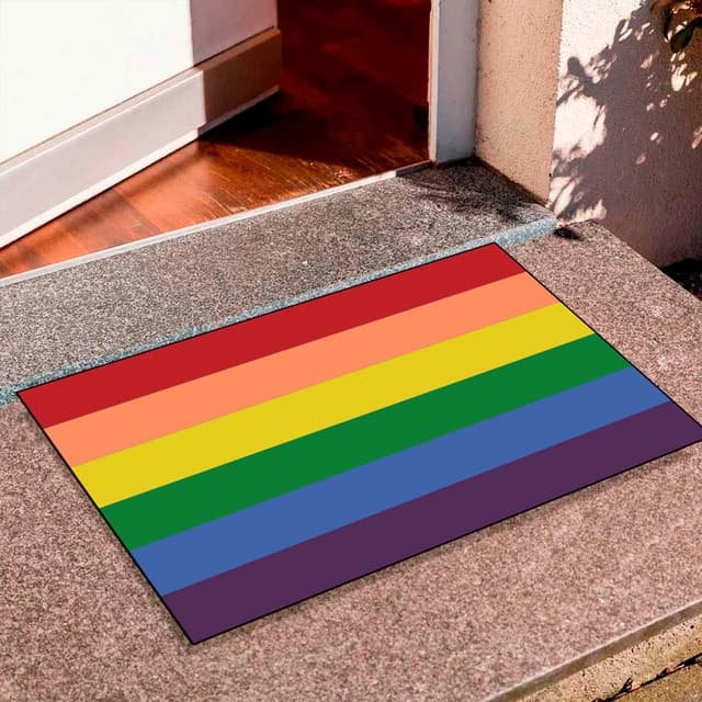 Tapete Tapete Capacho Porta de Entrada Decorativo Tapete Quarto Tapete Porta de Entrada - Arco Iris - Mega Oferta