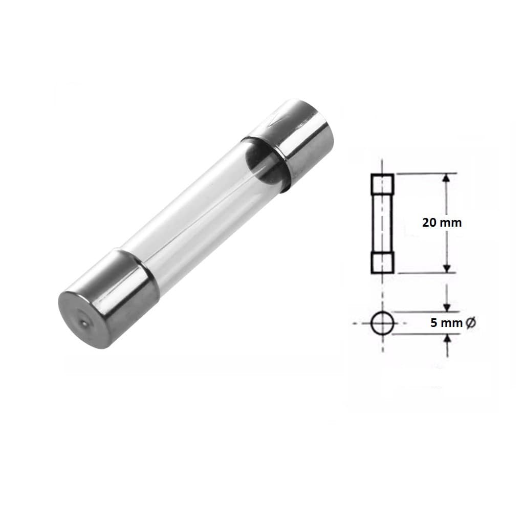 2 UNIDADES = Fusível de Vidro 10a / 5x20mm / Ação Rápida / 127V 250V / Climatizador Climattize Easy Fix Giro Fix Plus CTZ / 20AGF-10