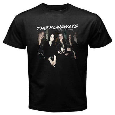 Novo The Runaways rock band Pelels Camiseta Masculina 100 % Algodão Roupas Esportivas Presente Do Dia Dos Pais