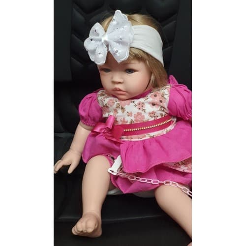 Faixa Bebê Larga Cobre Orelha  Turbante Laço Confortável