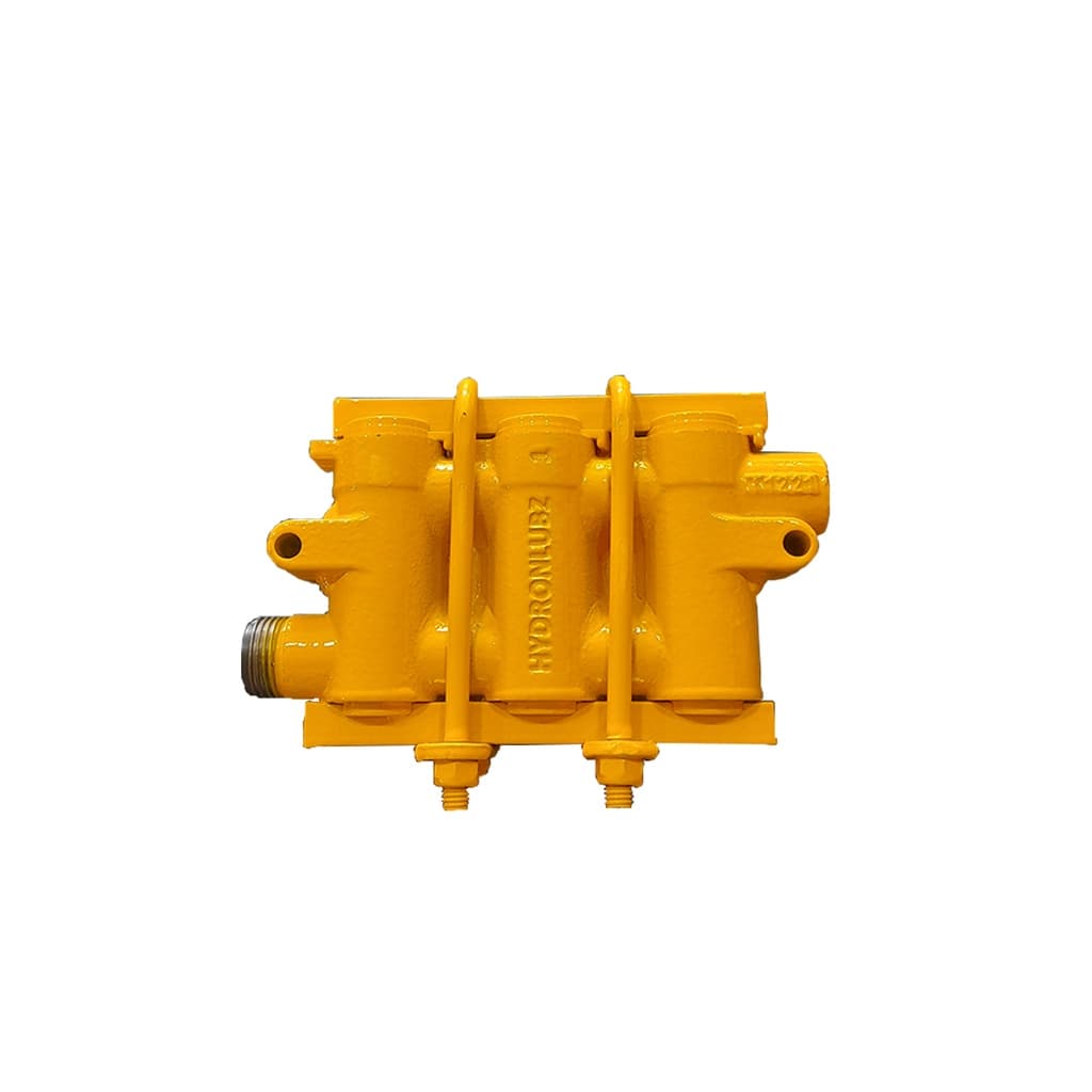 CJ CABECOTE COMPLETO JHF 4X PARA BOMBA MB 0147C (PINTADO-AMARELO)