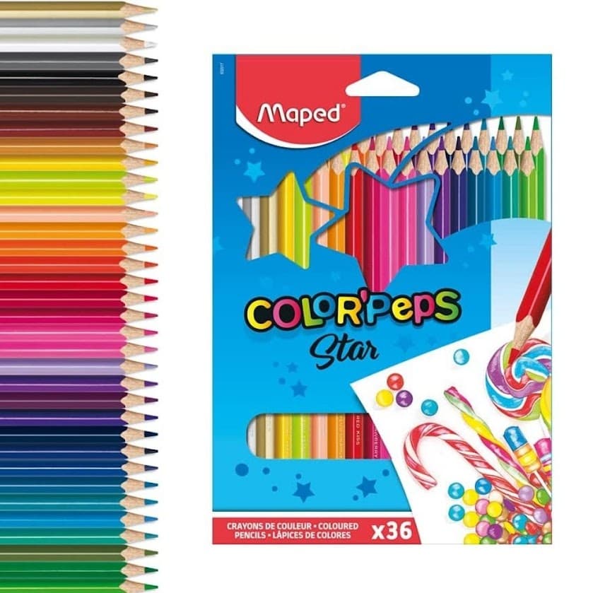 Lapis De Cor 36 Cores Maped Color Peps