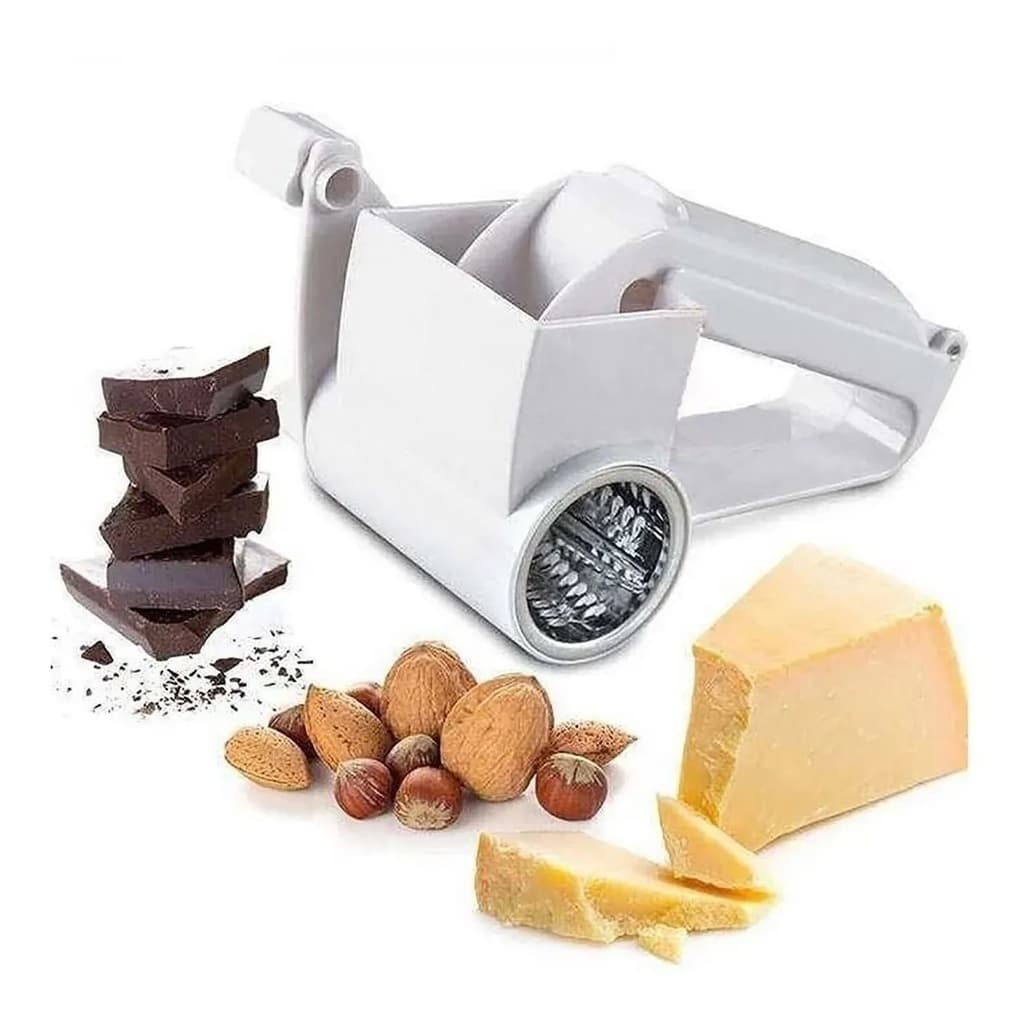 Ralador De Queijo Presunto Manual Inox Manivela Pizza Massas