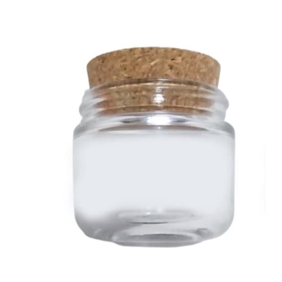 Kit 5 Pote de vidro 60ml tampa Rolha para lembrancinhas, Doce no Pote, Brigadeiro Mole pote 60 ml