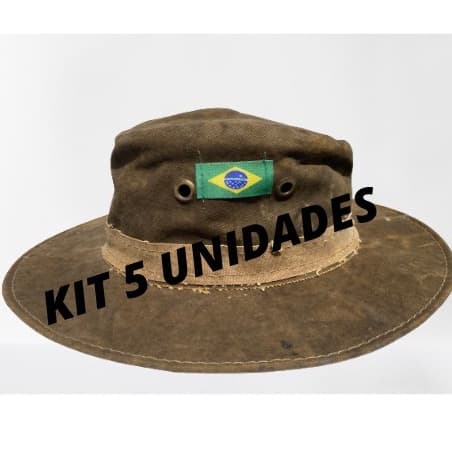 5 Chapeu Lona Reciclado Pantaneiro Caipiria Contry Camping Roça .