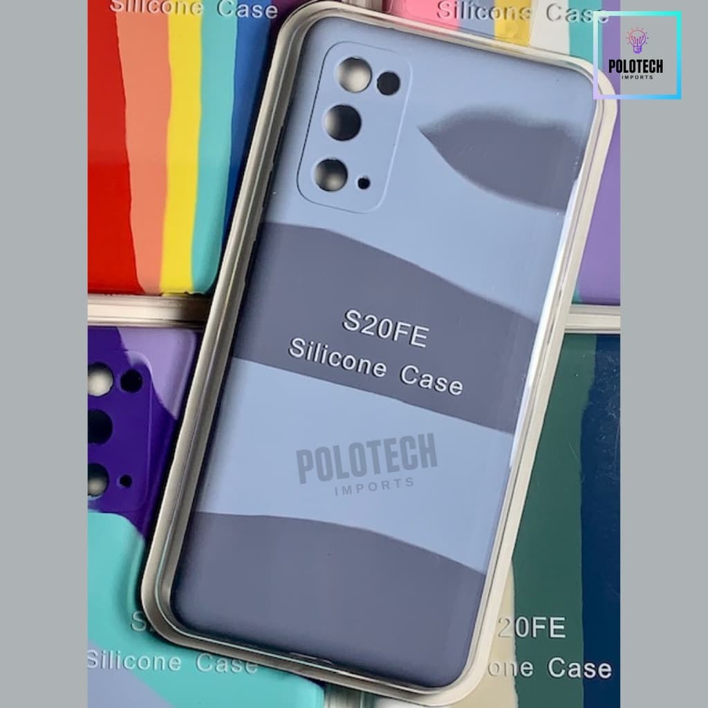 Capinha Samsung S20Fe Arco-íris Aveludado Premium - Lançamento 2022