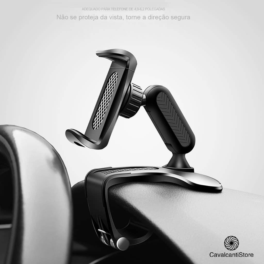 Suporte de montagem para painel de carro GPS 360 ° universal para telefone celular GPS Suporte HUD Clip no berço