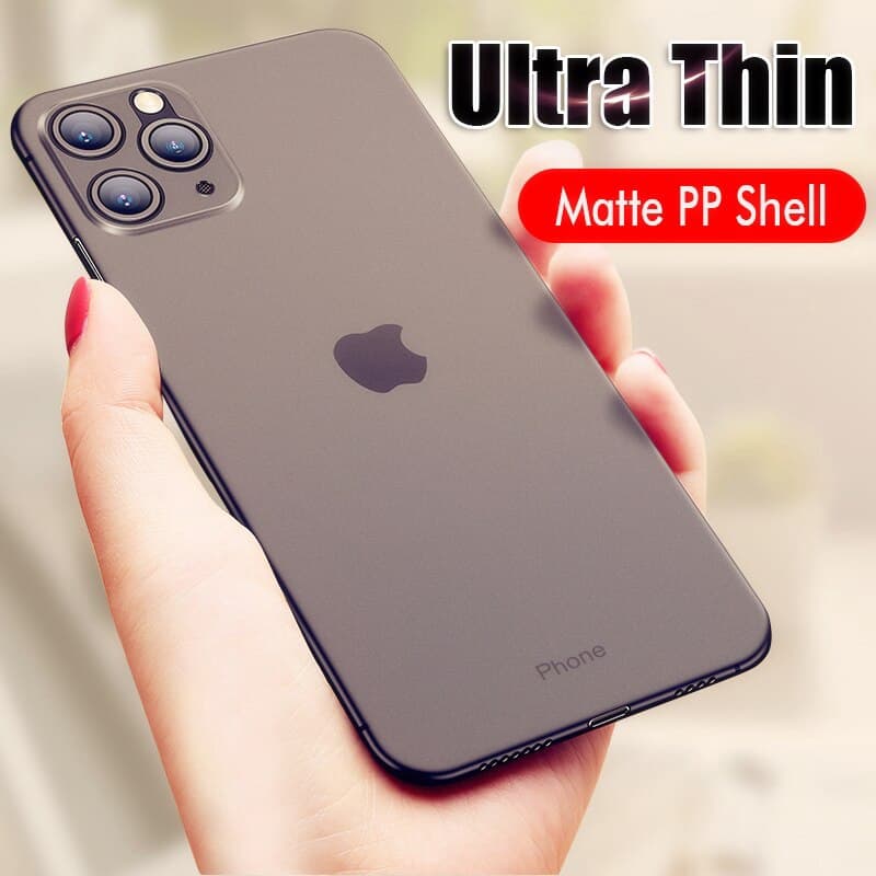 Capa Ultra Fina Fosca De 0,3mm Para iPhone 12/13/11 Pro Max/X/XS/XR