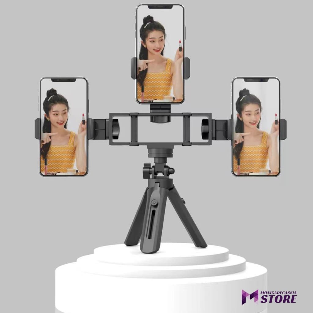Suporte Tripé Apoio Celular Smartphone Mesa Portátil 360° Base super estável
