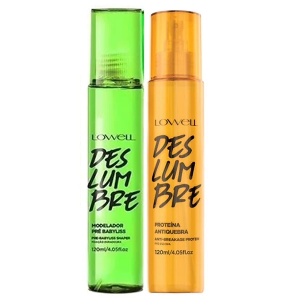 Proteína Antiquebra Deslumbre 120 ml + Modelador Pré Babyliss Deslumbre 120 ml Lowell