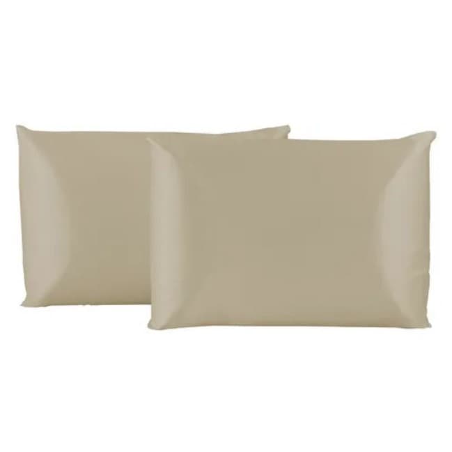 Par de Fronhas Anti Frizz De Cetim Seda Alto Brilho - Bronze