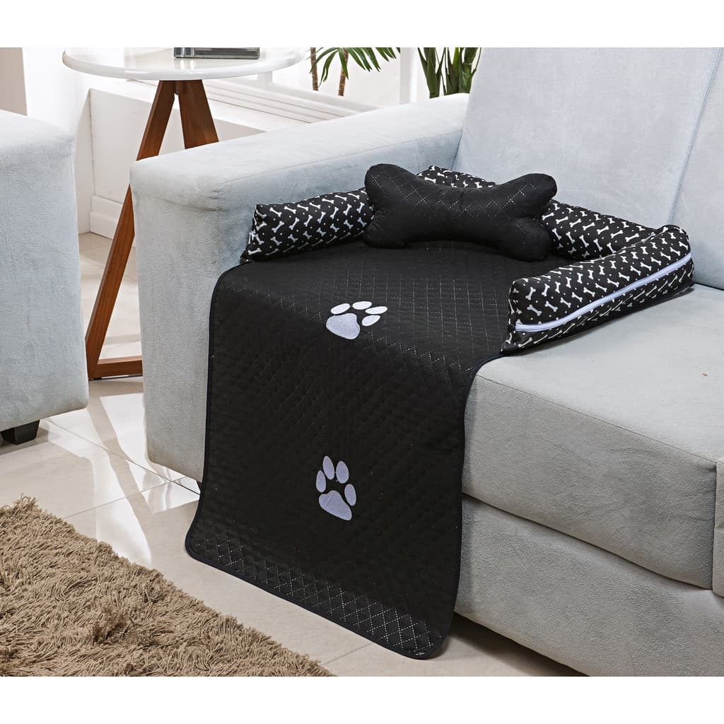 Cama Caminha Protetora de Sofá / Cama PET com zíper Lavável Tamanho Médio