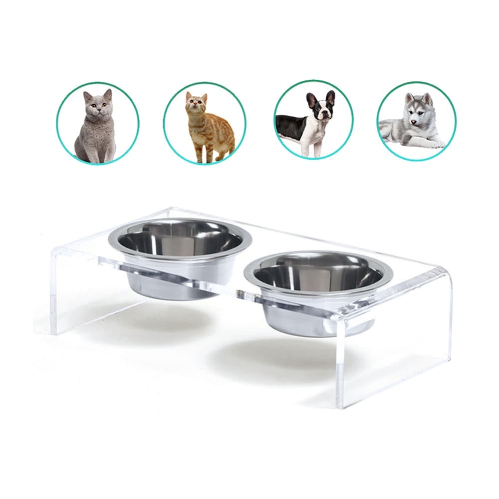 Comedouro Bebedouro Elevado com Tigela Pet Cachorro Gato