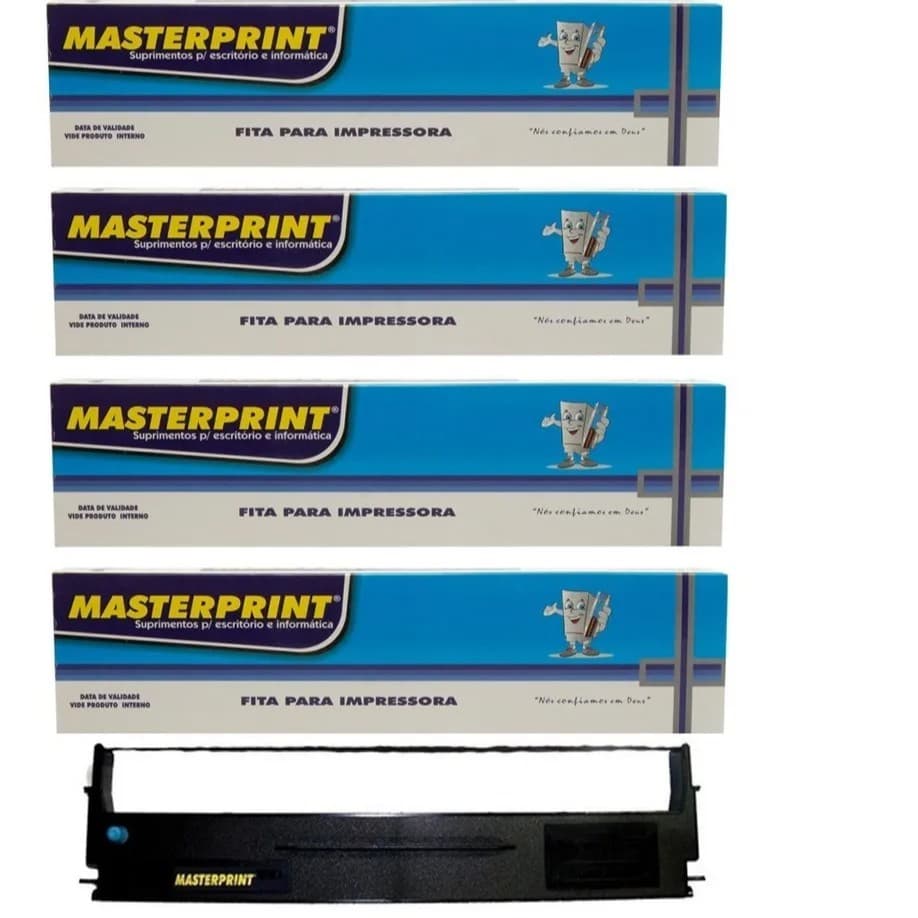 Kit 4 Fitas Nylon Impressora Matricial Epson Lx 300 Lx 810