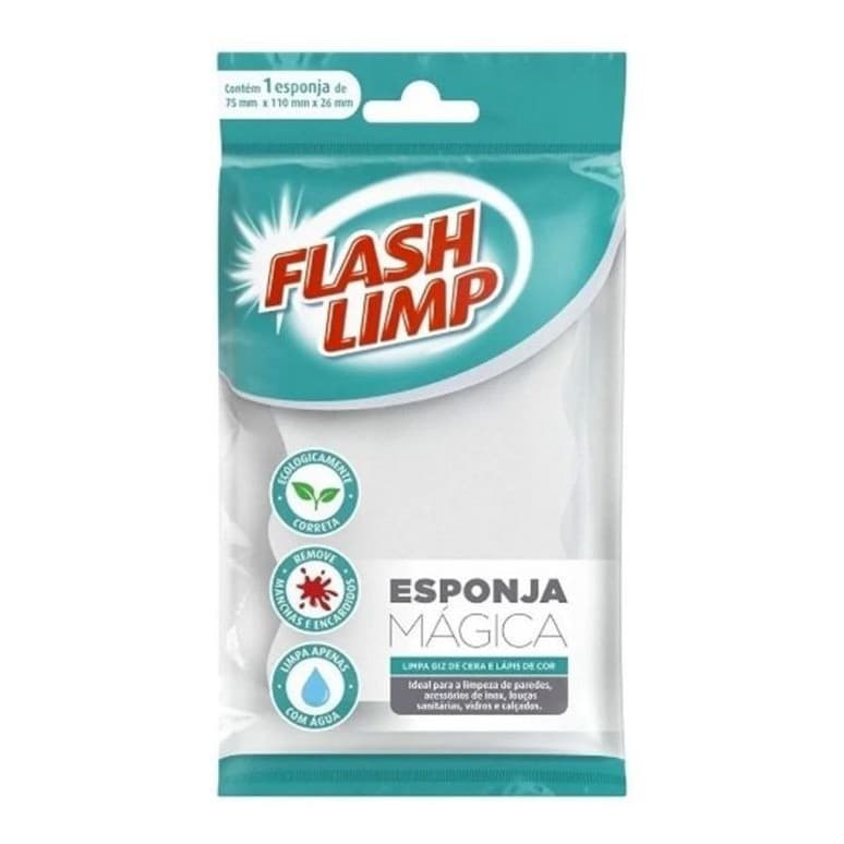 Esponja Mágica Ecológica Flashlimp Limpa Paredes Envio 24hrs