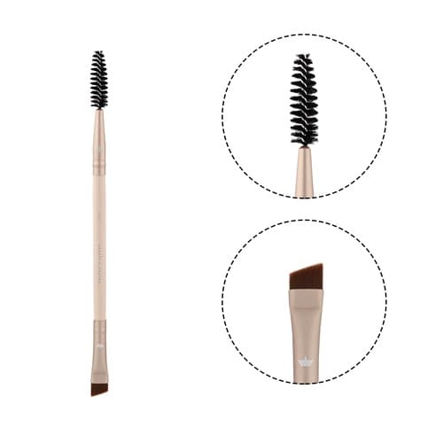 Pincel Profissional Duplo Escova e Chanfrado  F11  Linha BFF - MACRILAN