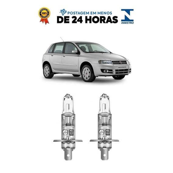 Par Lampada Farol de Milha Stilo 2003 2004 2005 2006 2007 2008 2009 2010 2011 2012 H1