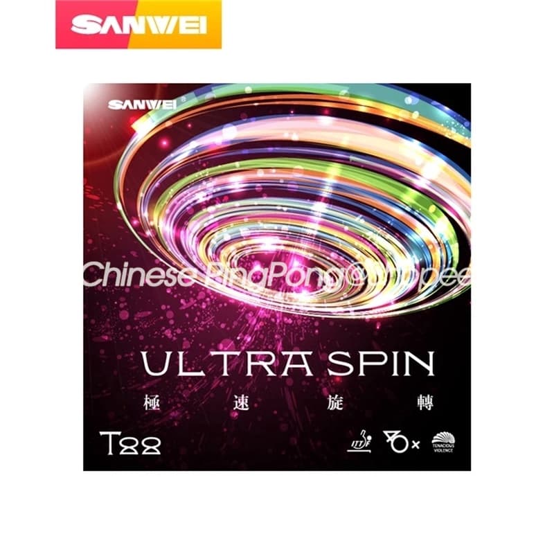SANWEI ULTRA SPIN Borracha De Tênis T88/Ping Pong Sponge