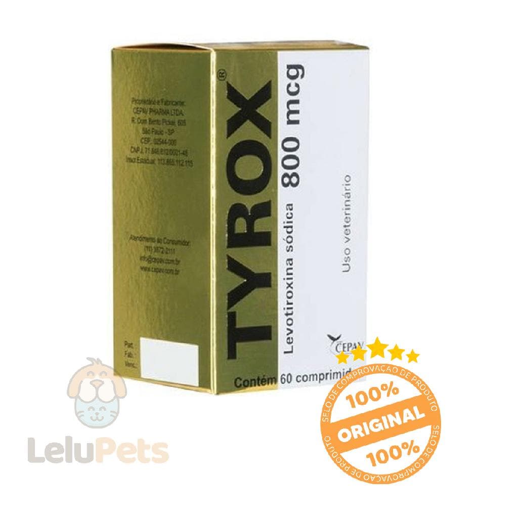 Repositor Hormonal para Cachorro Cepav Tyrox 800mg 60 Comp