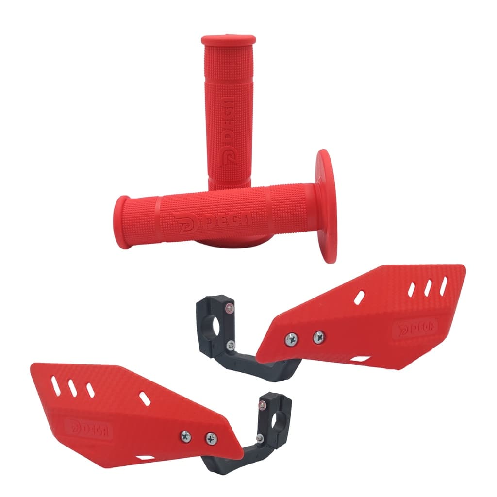 Manopla Punho CRF 300F Crf 230 250 Xr 200 Xr 250 TTr Trilha Dega Speed Pro + Protetor De Mão Trilha