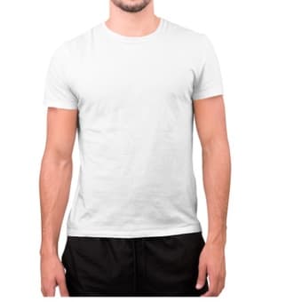 Camiseta Branca Para Sublimação em Malha Poliéster com Elastano com GRAMATURA 200  CAMISA PARA ENFERMAGEM