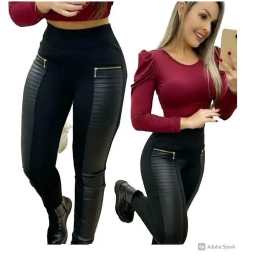 Calça Legging Montaria Gorgurinho Ziper Skinny Cirre Mk
