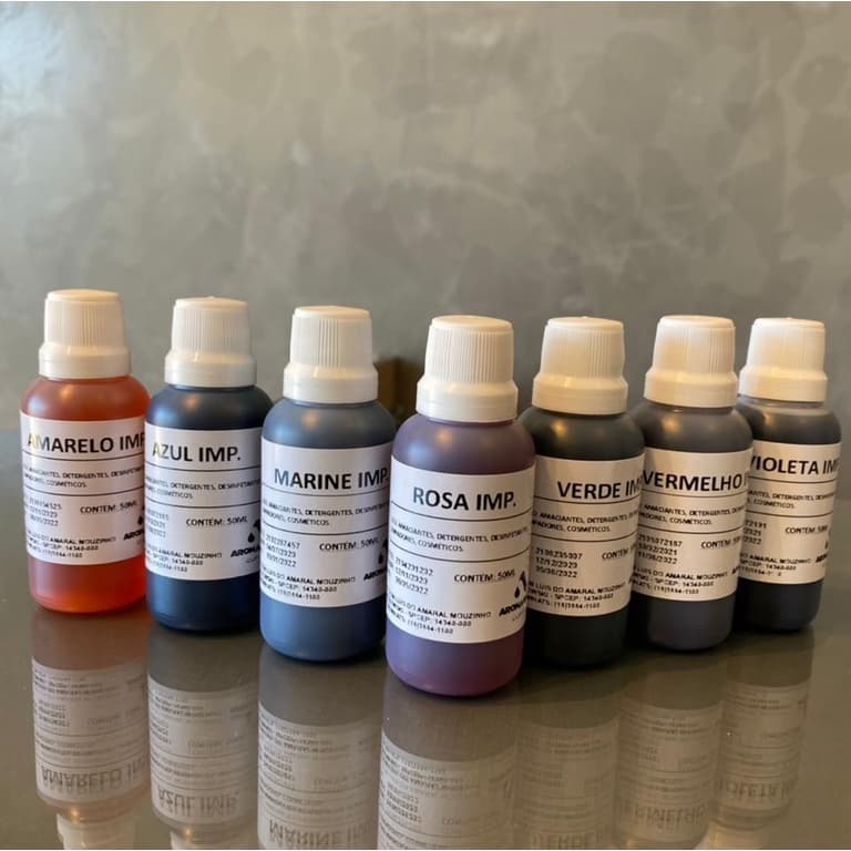 Corante líquido Importado para amaciantes, sabonetes em barra, detergentes e muito mais 50ml