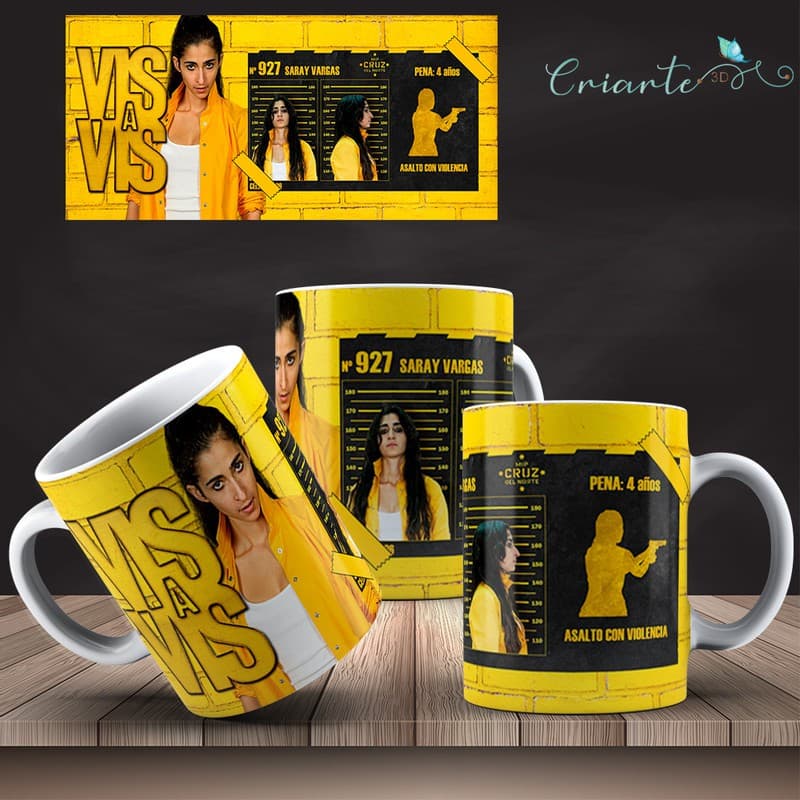 Caneca Porcelana Coleção Vis a Vis #04