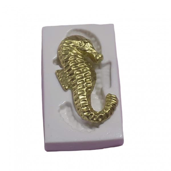 Molde De Silicone Cavalo Marinho Ariel Molde Para Confeitaria Molde Para Biscuit 074
