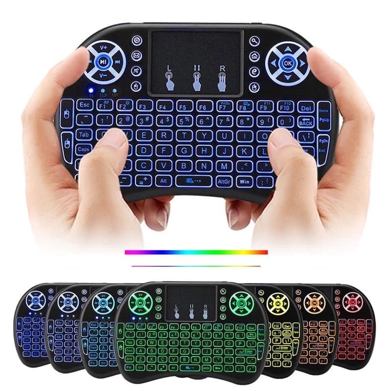 Mini Teclado Controle Sem Fio Para Smart Tv e  Computador