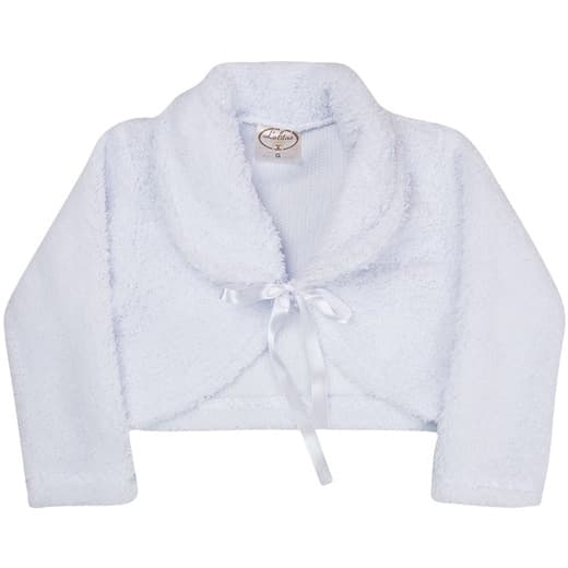 Bolero Infantil Manga Longa Luxo Roupa de Batizado Bolerinho Infantil