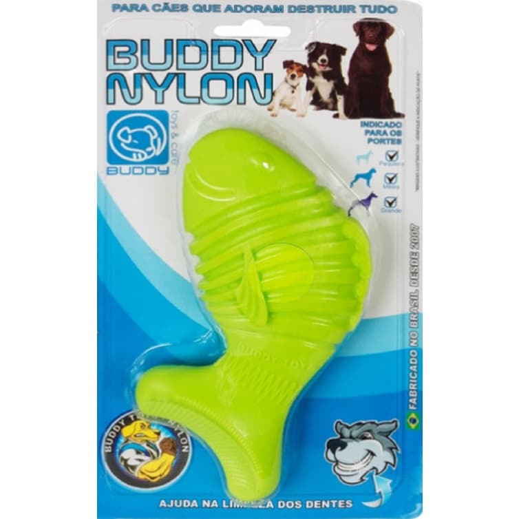 Mordedor Nylon Peixe Brinquedo Pet Cachorro Buddy Toys