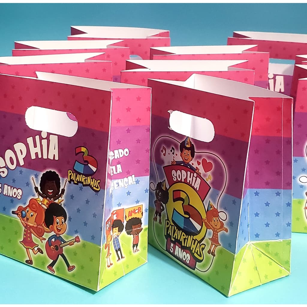 Sacolinha Surpresa Personalizada Infantil | Lembrancinha Festa Aniversário | Qualquer Tema