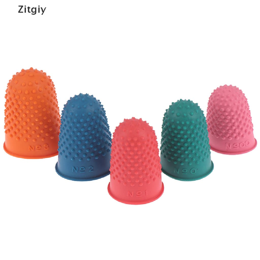[ZIY] 5Pcs Contagem De Cone De Borracha Protetor De Dedal De Costura De Dedo De Acolchoado