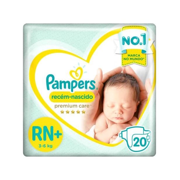 FRALDA PAMPERS PREMIUM CARE RN 4-6kg - 20 unidades
