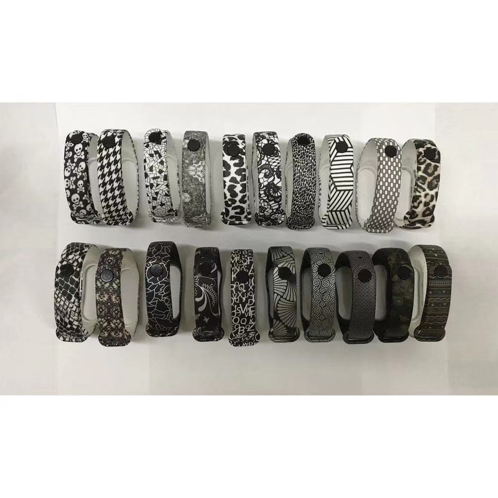 Pulseira de Relógio para mi band 3 e 4 silicone confortável estampada pronta entrega top qualidade prova d'água