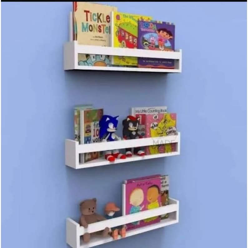 Promoção 1 Prateleira Nicho Livros Infantil 50cm Branca
