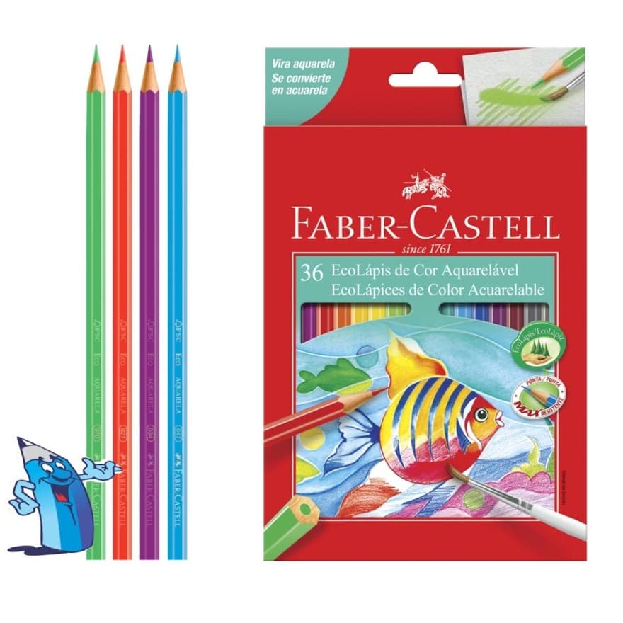 Lapis De Cor Aquarelavel Faber Castell 36 Cores