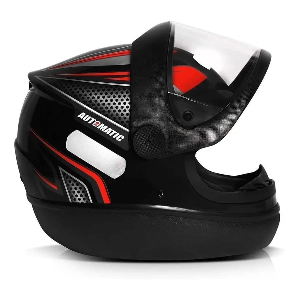 Capacete Moto Automático Fw3 Mod. San Marino Com Nariqueira