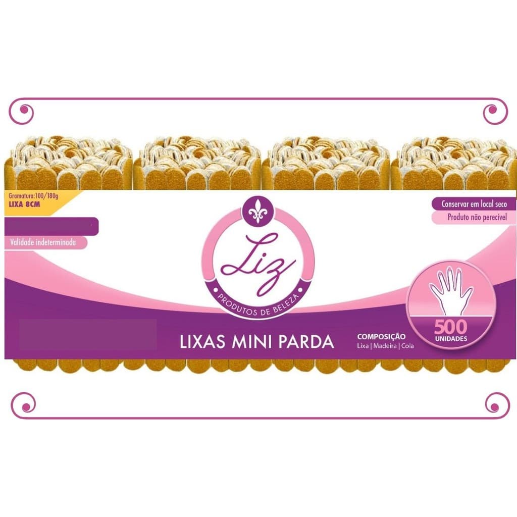 Mini lixa 500 unidades Oferta Liz Produtos de Beleza