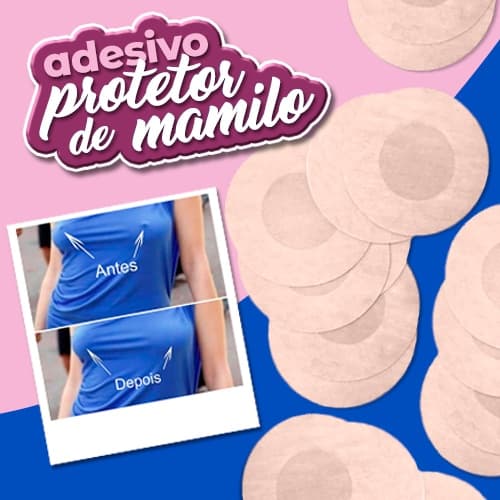 Kit 10 Adesivo Protetor Mamilo Bico Aureola Tapa Seios (5 Pares) Nipple Cover