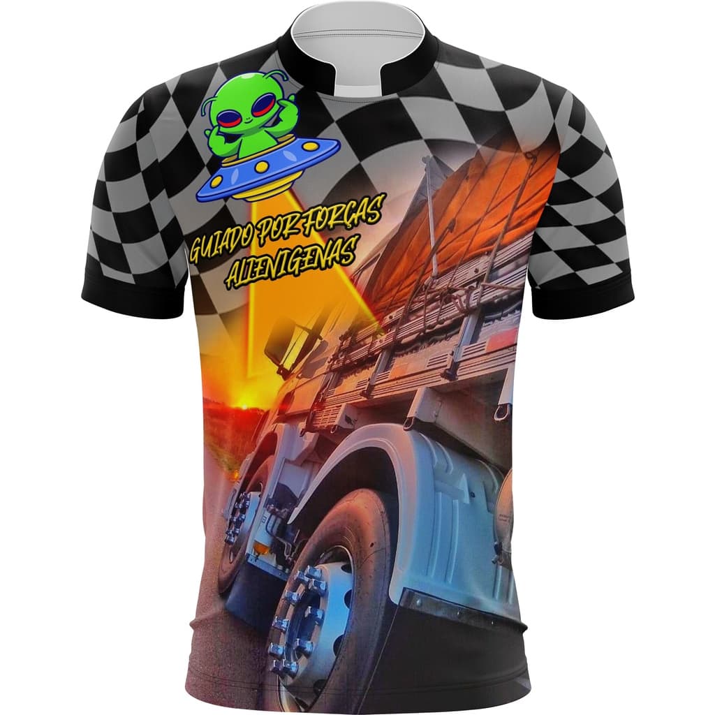 camisa personalizada grupo de caminhoneiros modo alienígena