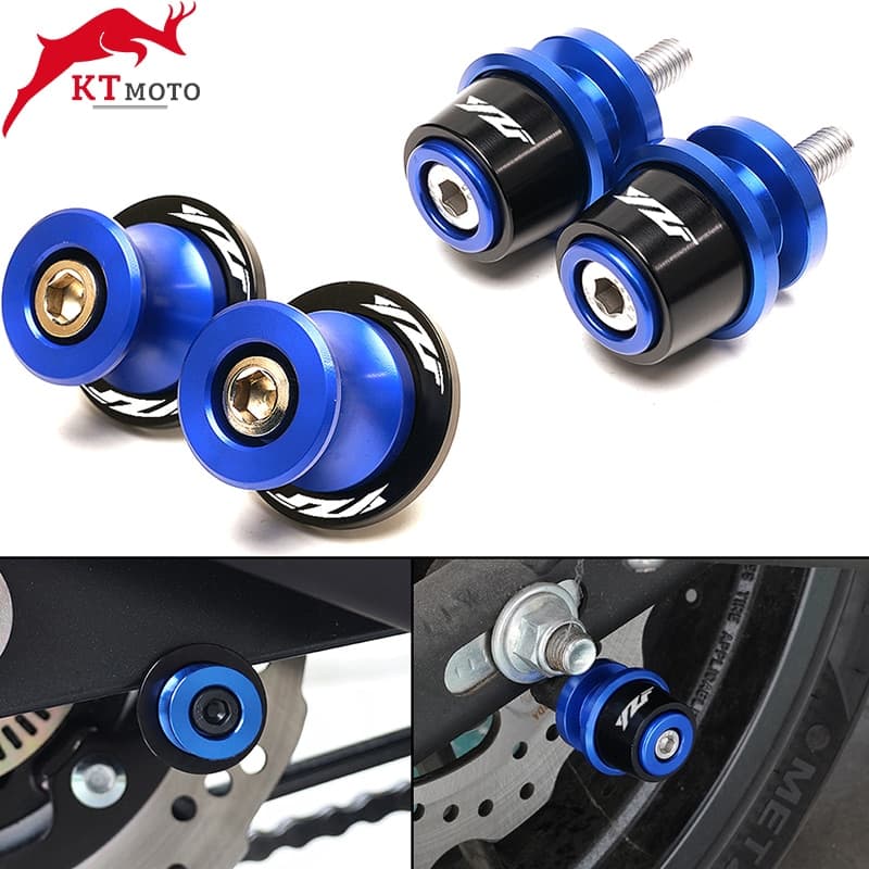 Para Yamaha YZF R3 R25 R6 R1-R3 1999-2021 2020 2019 2018 Acessórios Da Motocicleta CNC M6 Carretéis Braço Oscilante Slid