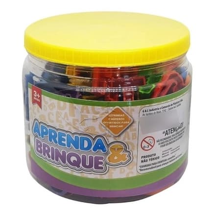 Jogo Infantil Didático Números + Letras Alfabeto 200 Peças Oferta