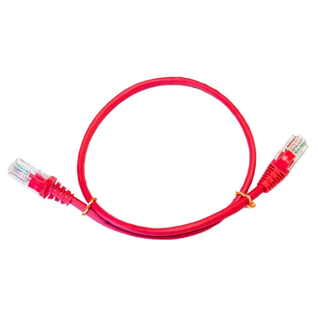 Kit 200 Un. Patch Cord Cat5e Utp Rj45 Vermelho 25cm + Brinde
