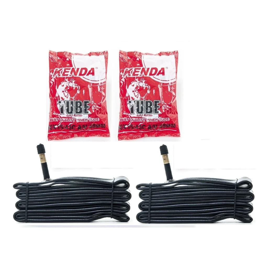 Par Câmara De Ar Bicicleta Kenda 700 X 35 38 45 Bico Grosso 48mm Aro 29